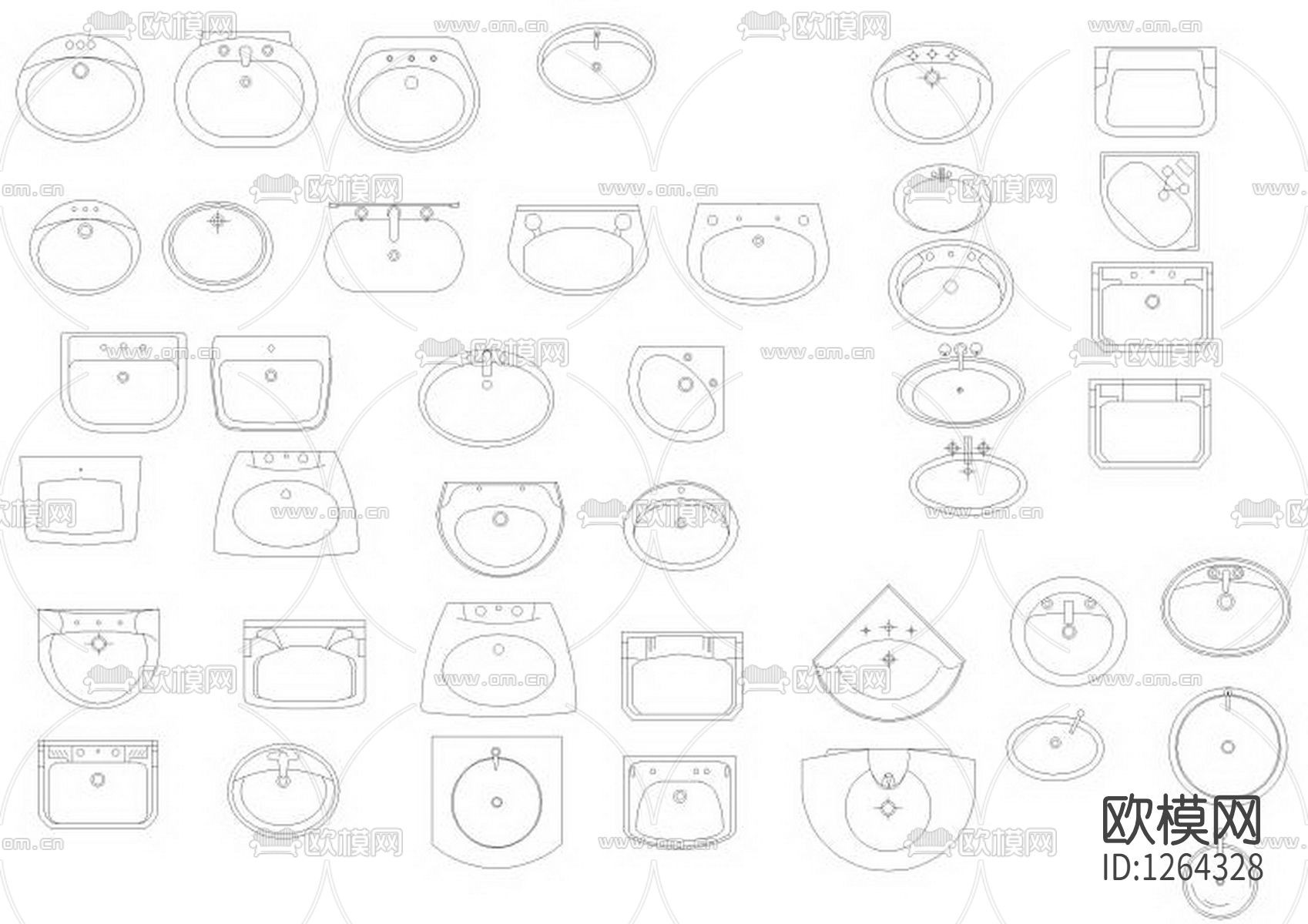 家具家电CAD图库下载（渲染图9）