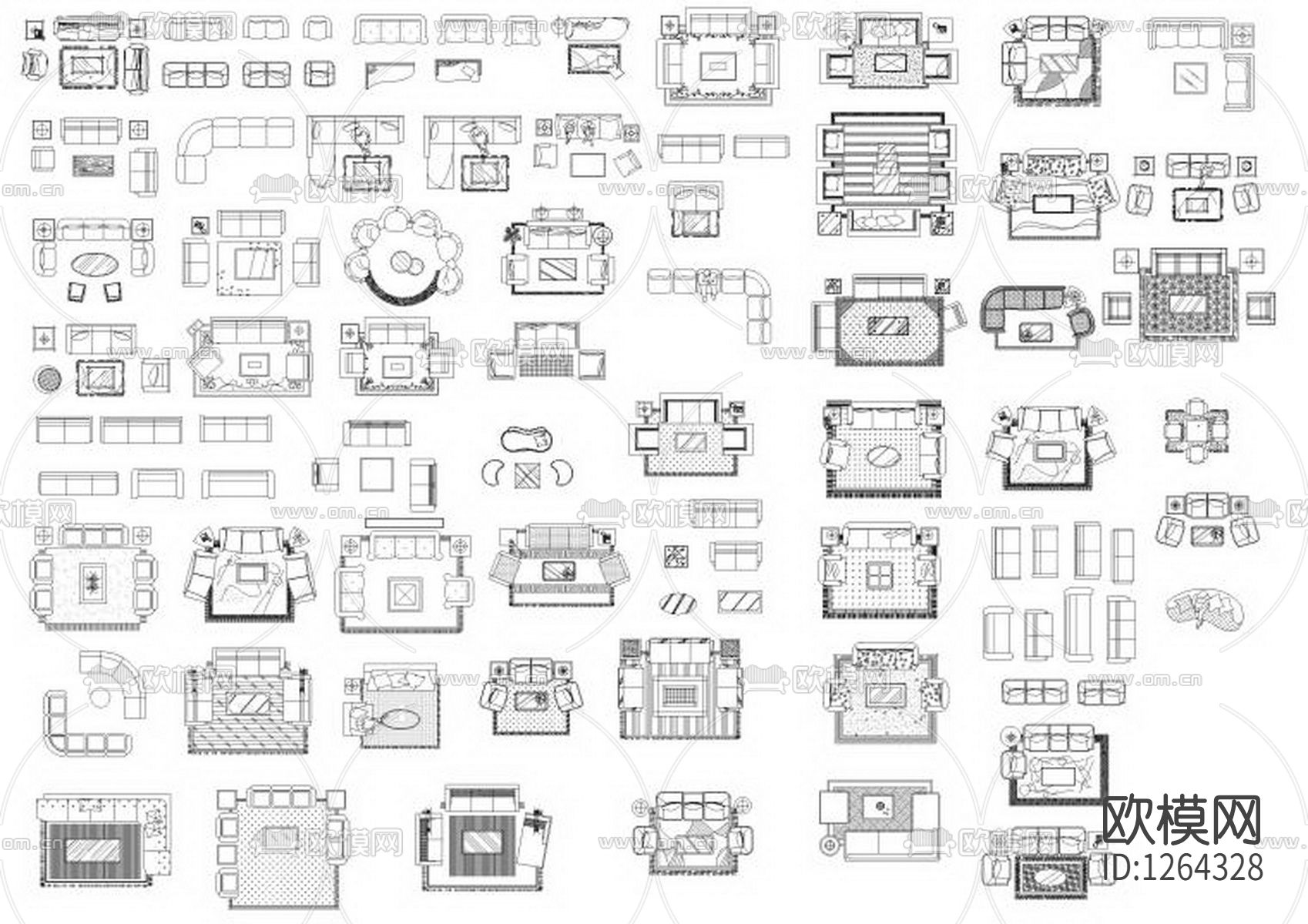 家具家电CAD图库下载（渲染图5）