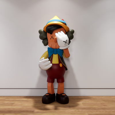  现代kaws玩具su模型 