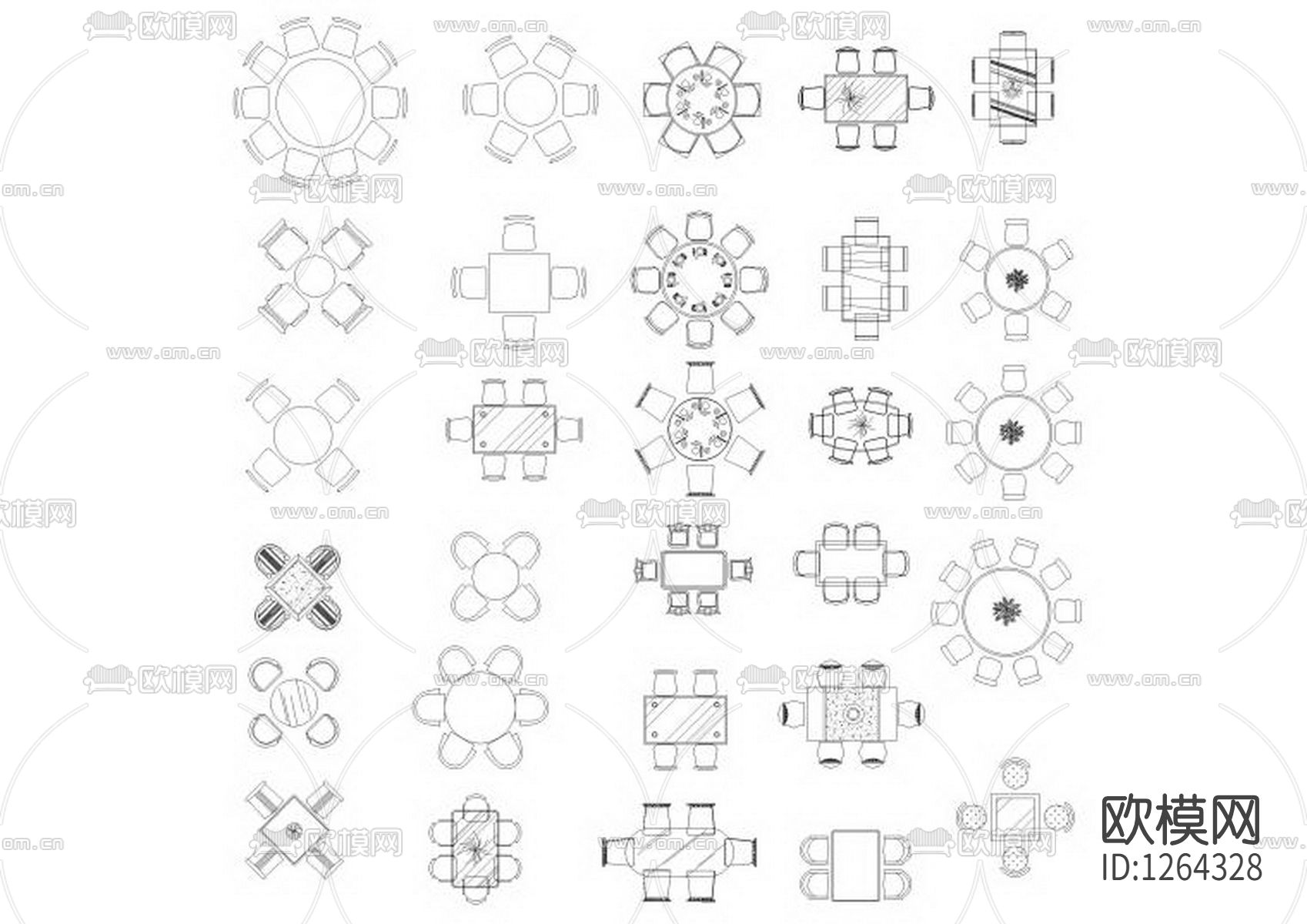 家具家电CAD图库下载（渲染图4）