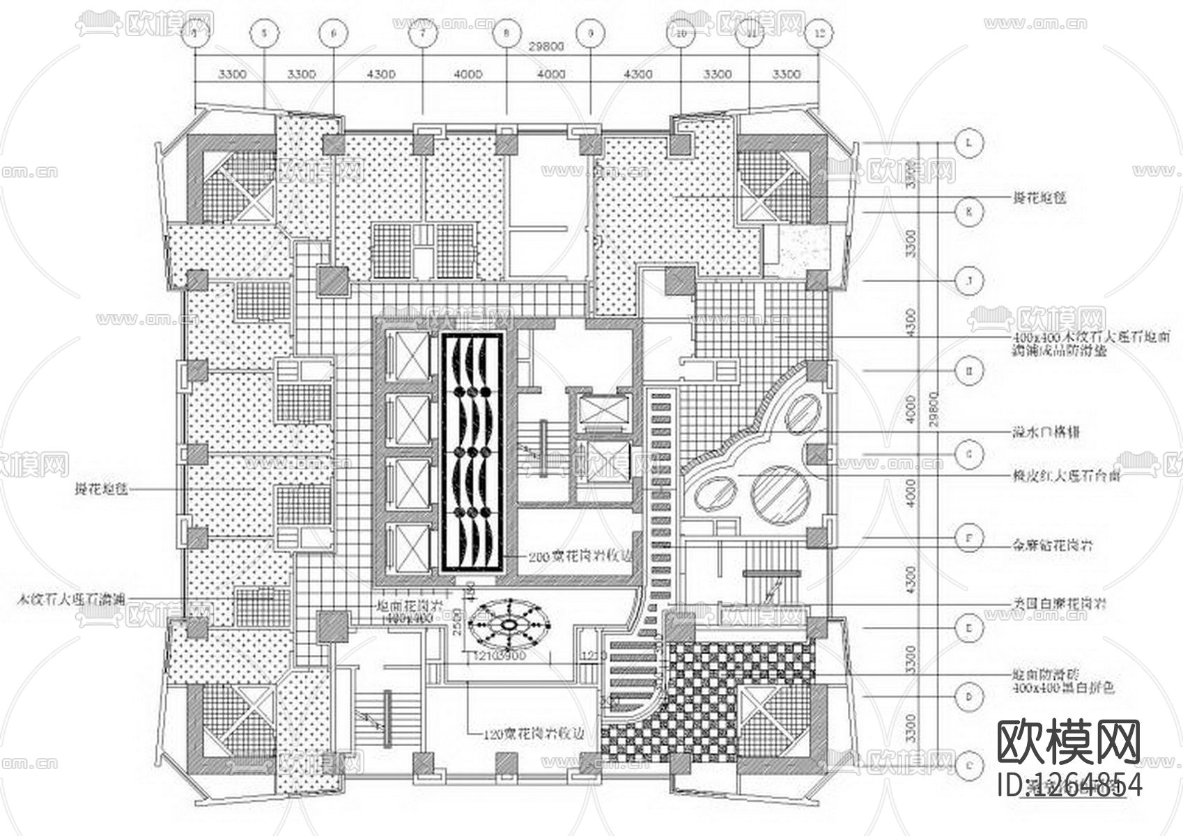 桑拿休闲会所cad施工图下载（渲染图3）