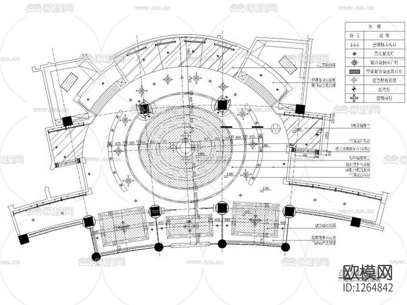 酒店水疗中心cad施工图下载（渲染图4）