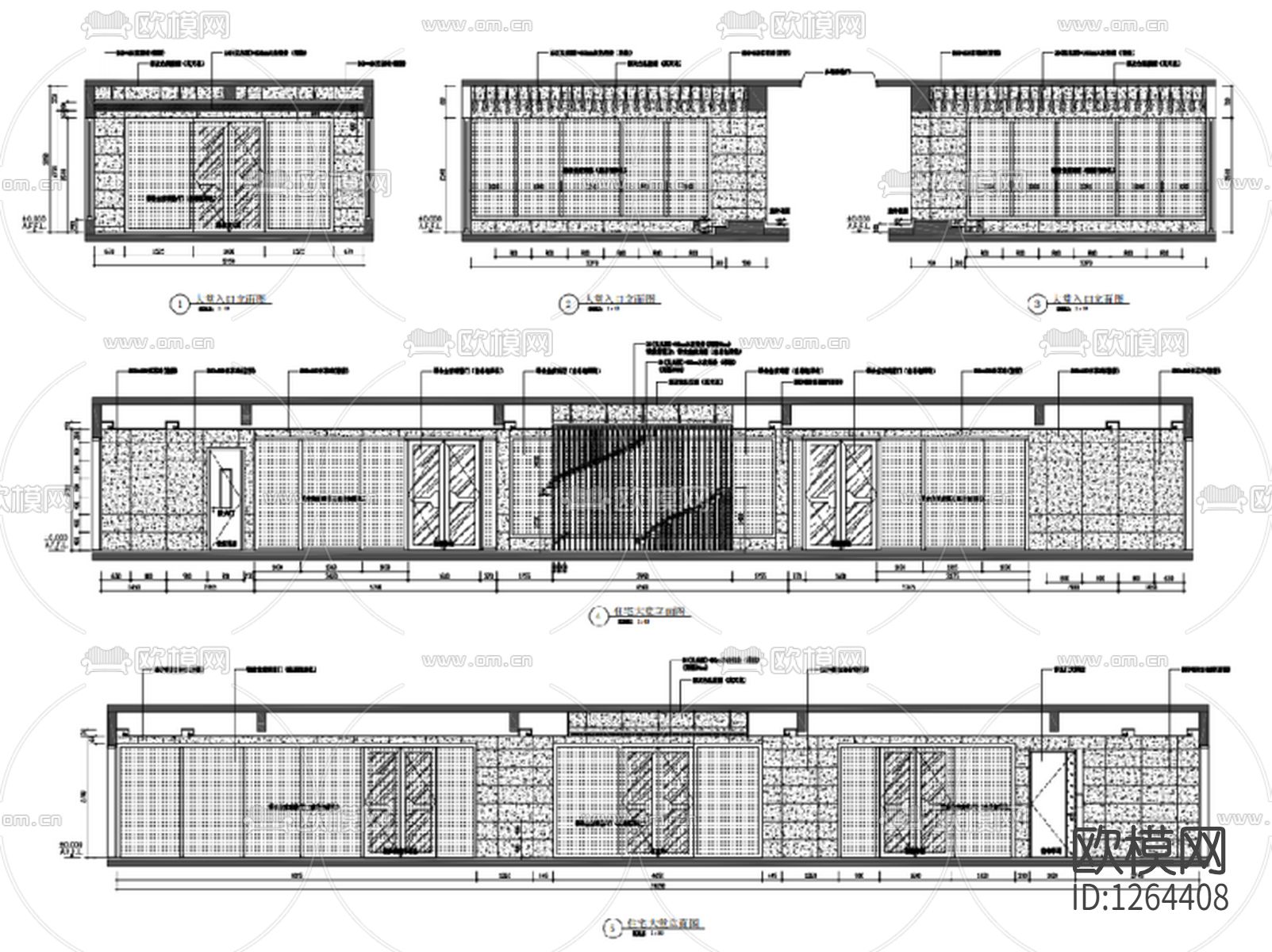 会所cad施工图下载（渲染图8）
