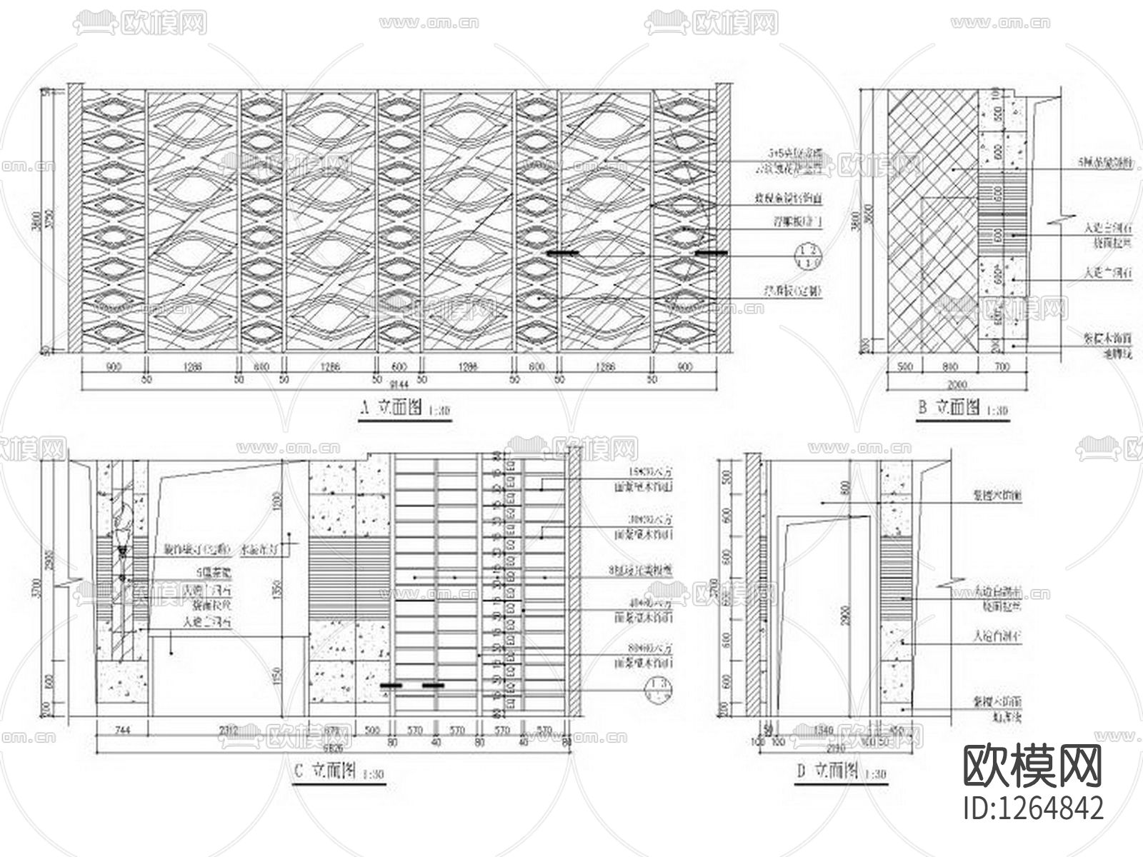 酒店水疗中心cad施工图下载（渲染图6）
