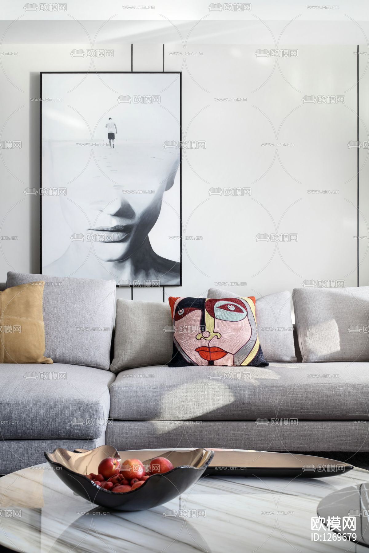 上海汤臣样板间cad施工图下载（渲染图3）