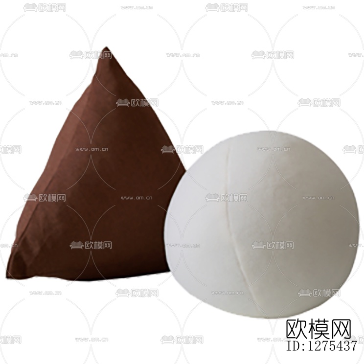 现代简约布艺靠枕下载