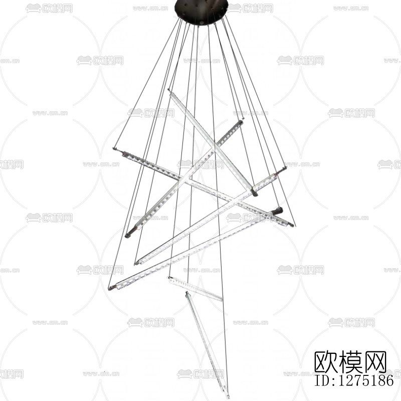 现代金属条形吊灯