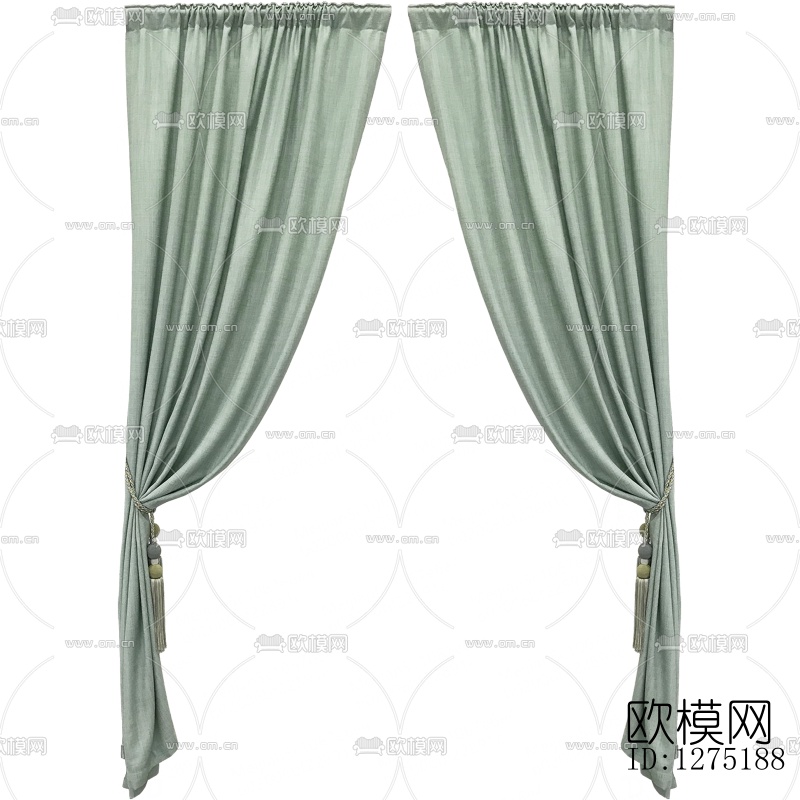 现代布艺窗帘下载