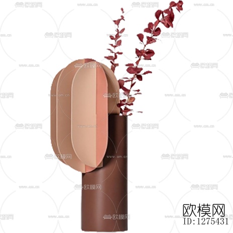 现代轻奢金属花瓶下载