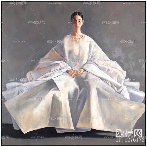 现代轻奢人像装饰画下载