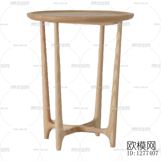 新中式实木边几