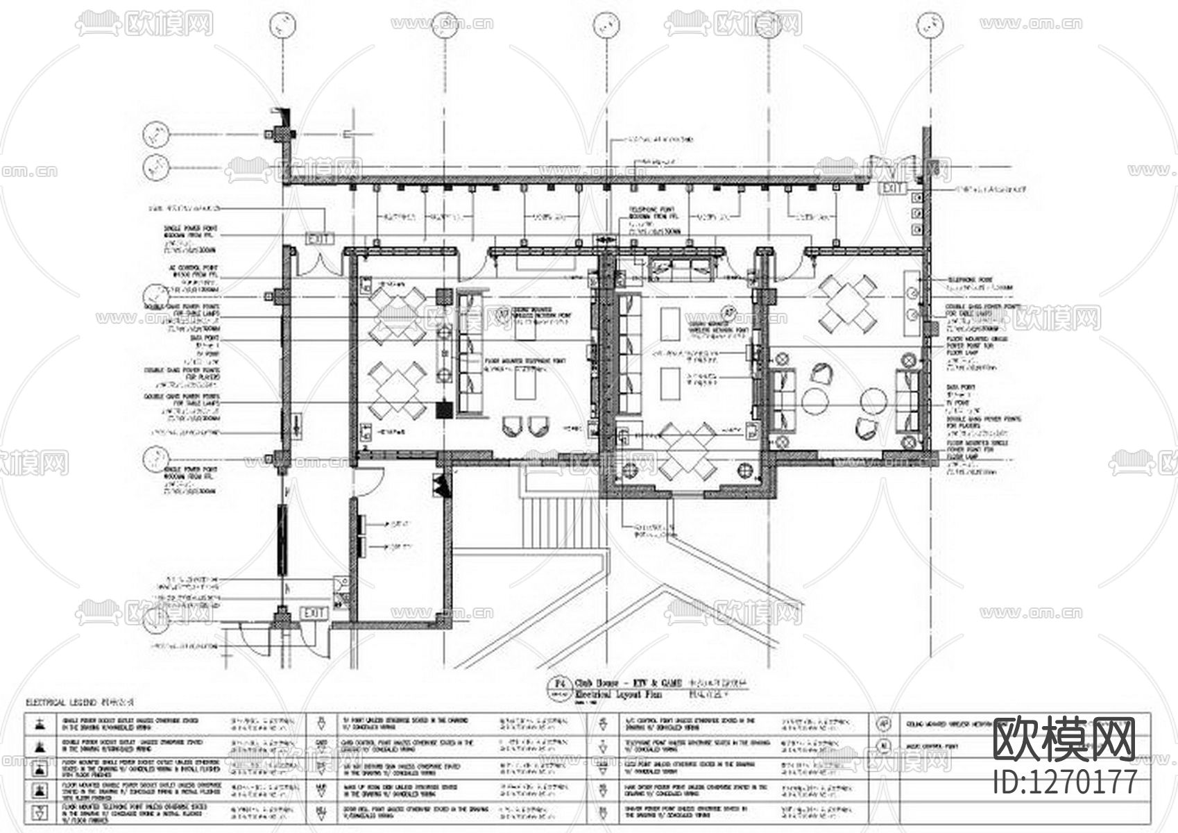 黄山悦榕庄度假酒店KTV会所cad施工图下载（渲染图2）