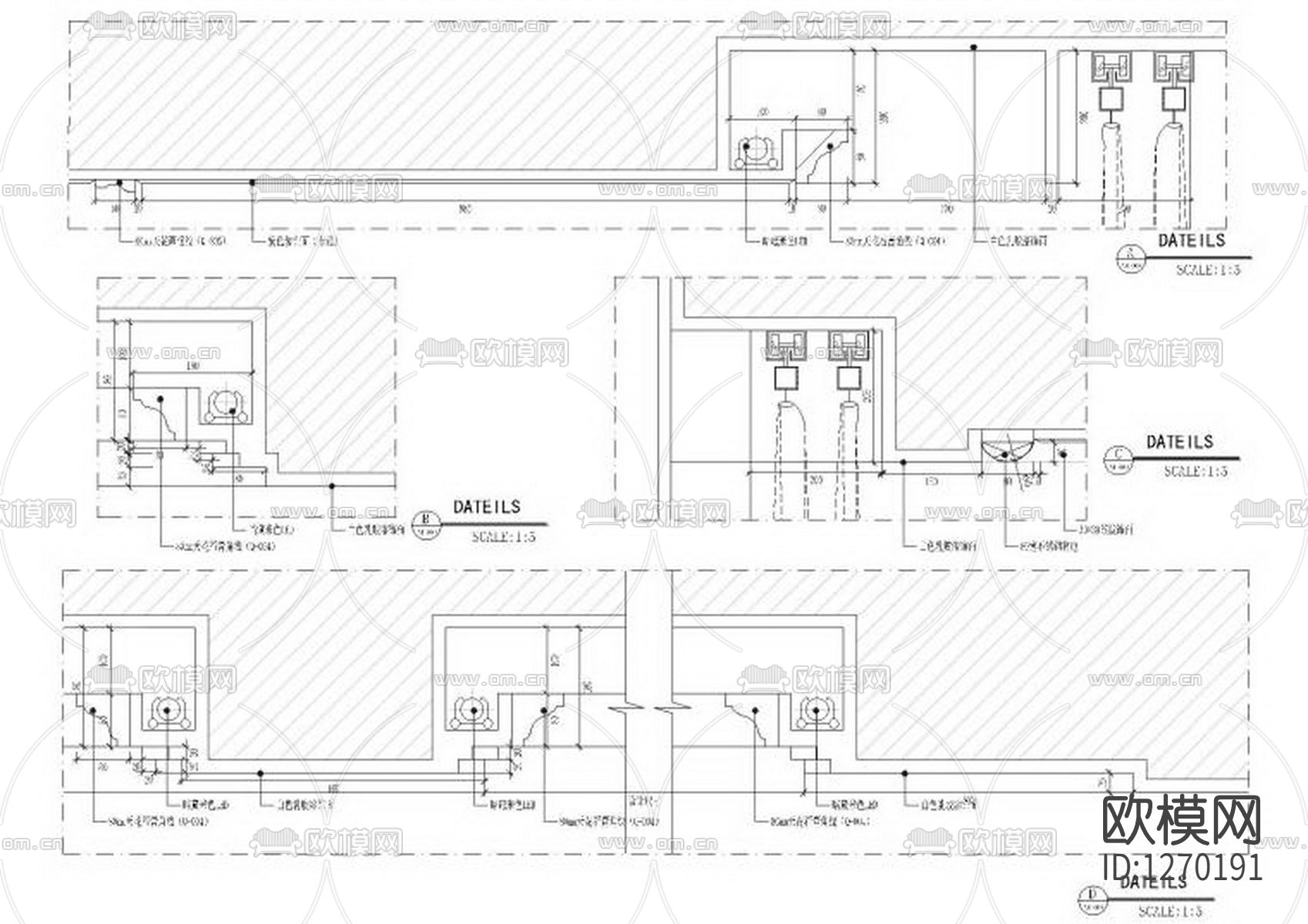 阳光假日KTV包房效果图cad施工图