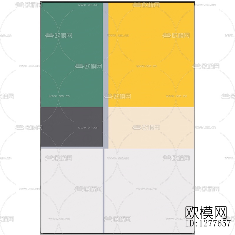现代方块装饰画