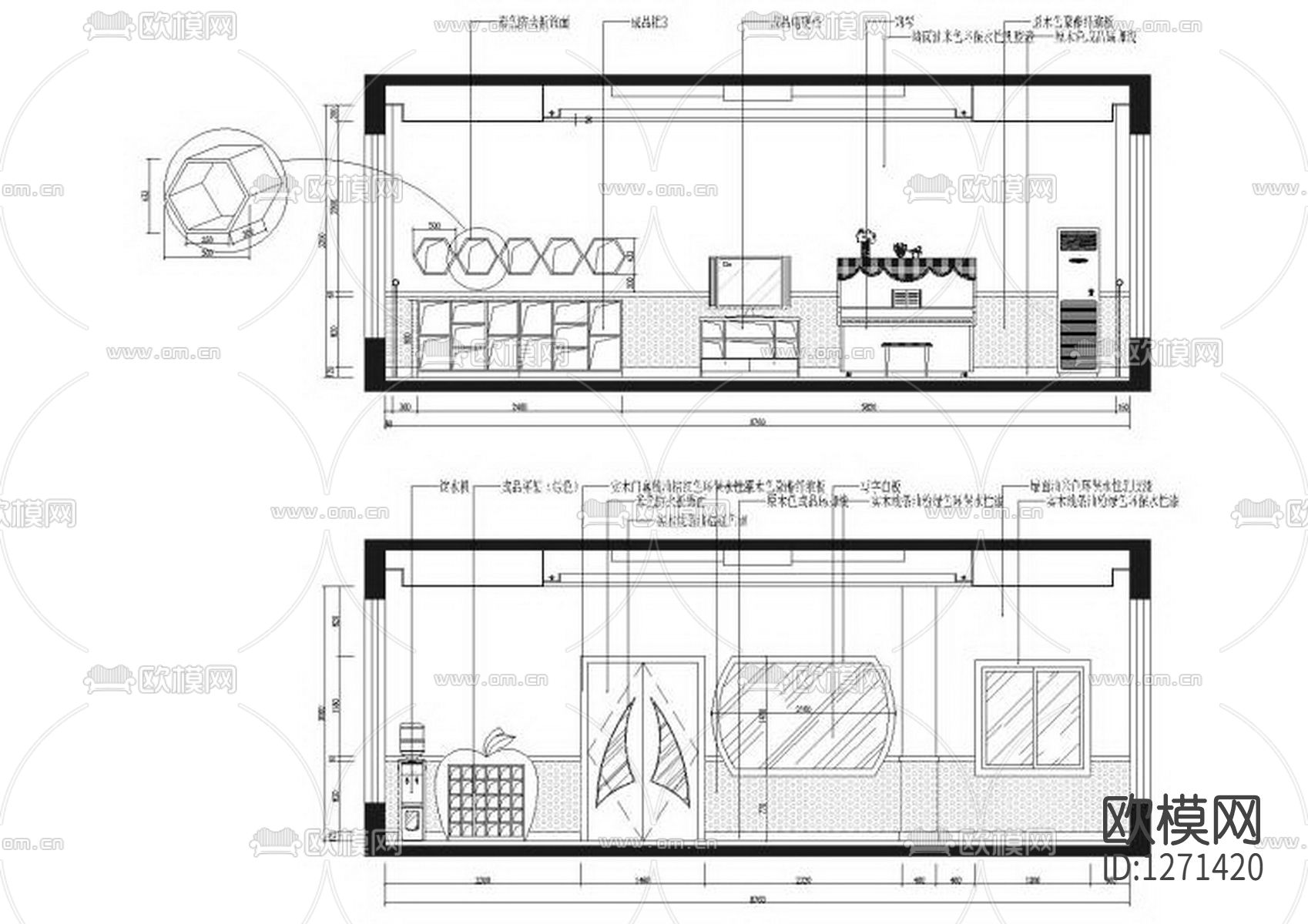 幼儿园设计cad施工图下载（渲染图5）