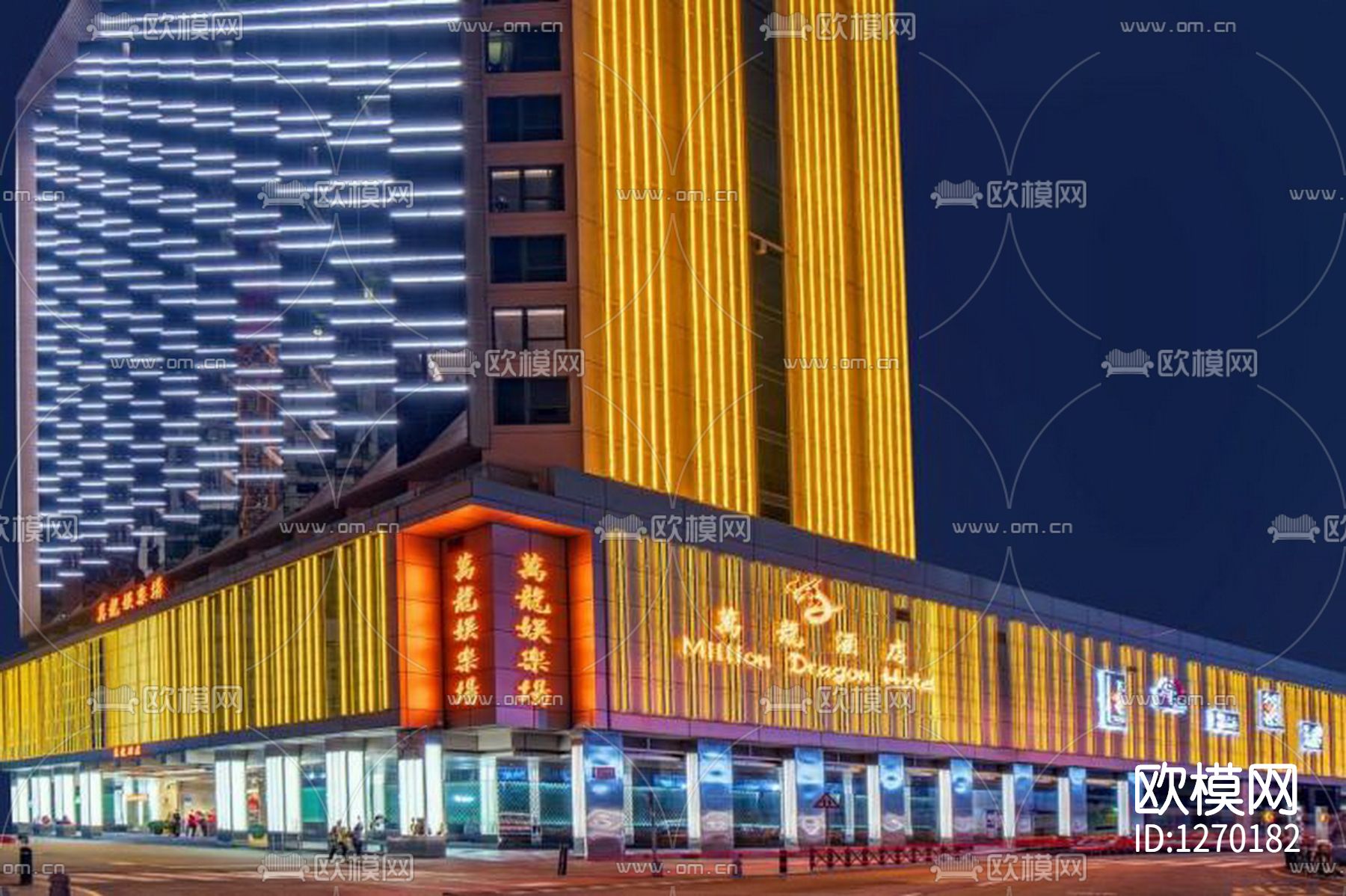 兰桂坊娱乐场项目效果图cad施工图下载（渲染图4）