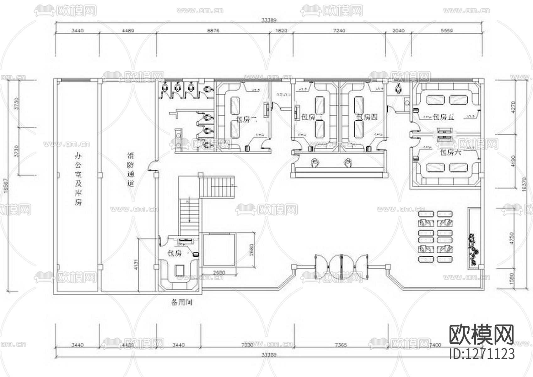 KTV会所cad施工图下载（渲染图1）