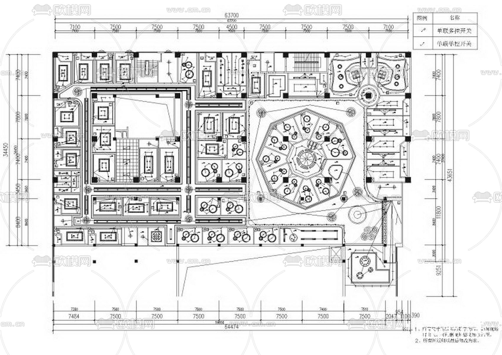 KTV会所cad施工图下载（渲染图4）