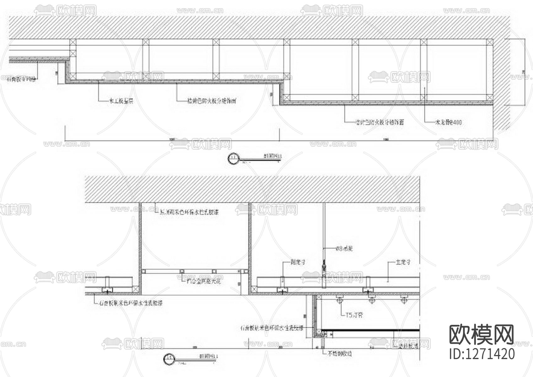 幼儿园设计cad施工图下载（渲染图8）