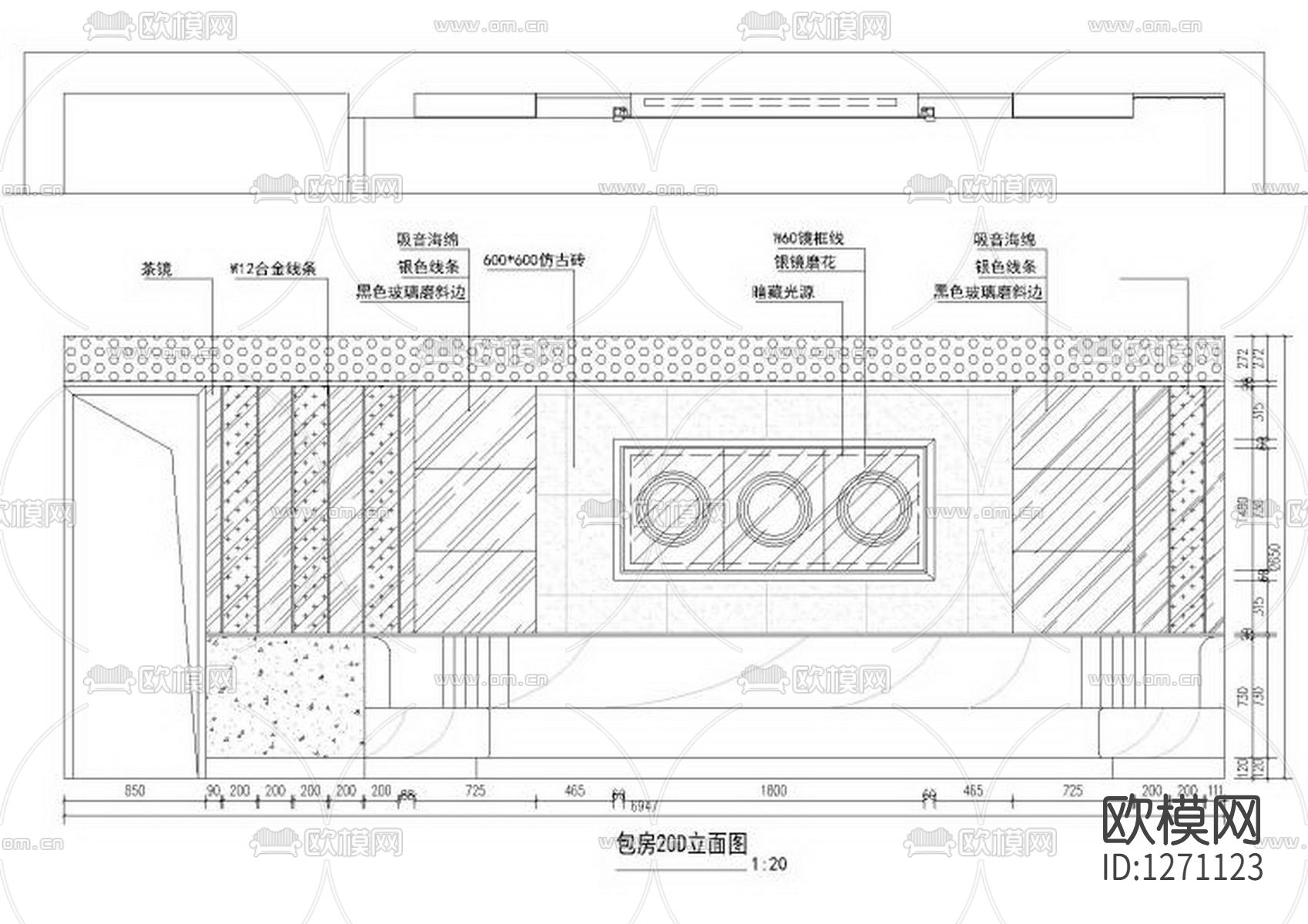 KTV会所cad施工图下载（渲染图9）