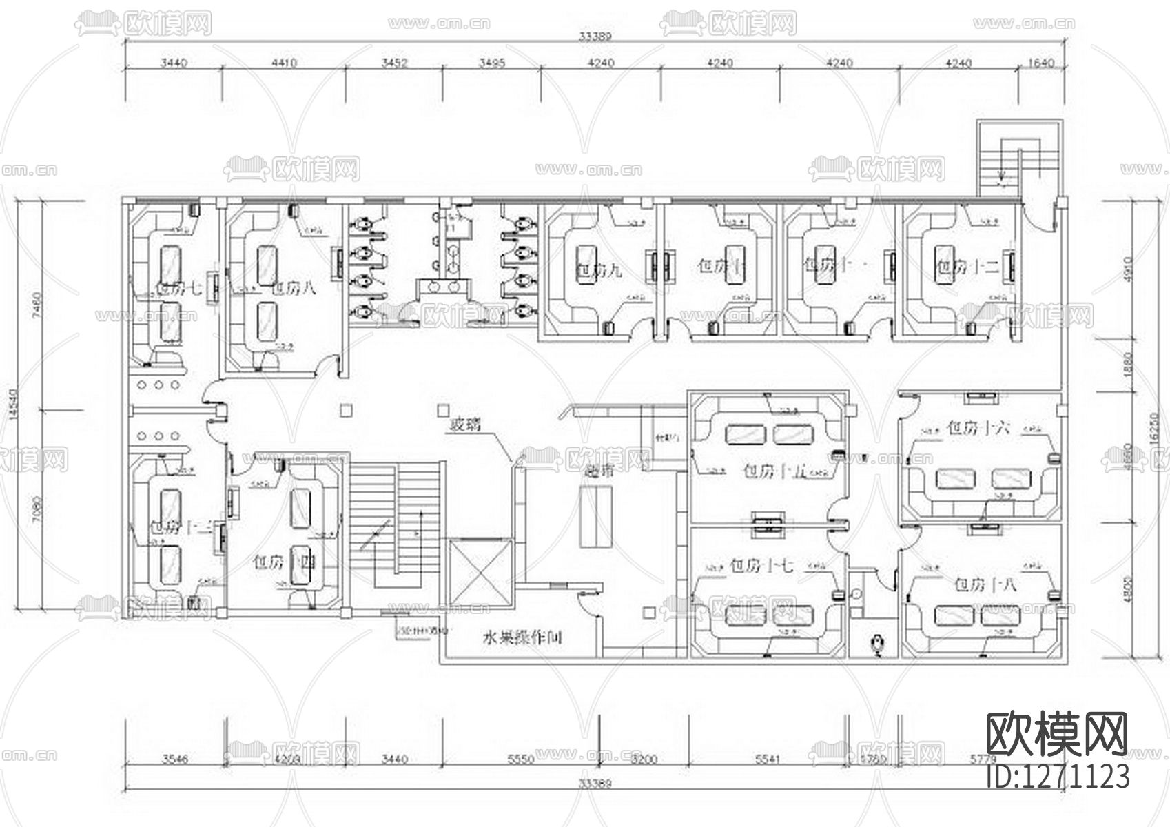 KTV会所cad施工图下载（渲染图2）