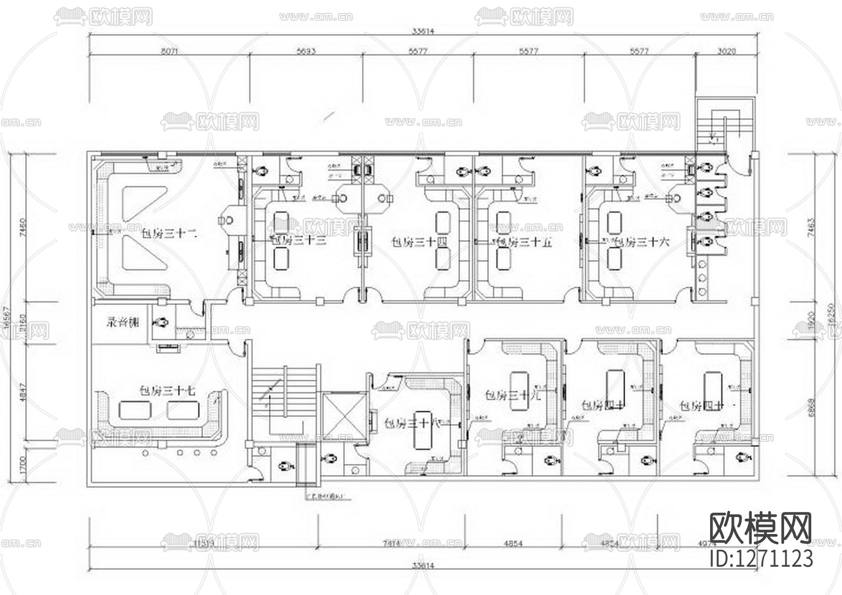 KTV会所cad施工图下载（渲染图4）