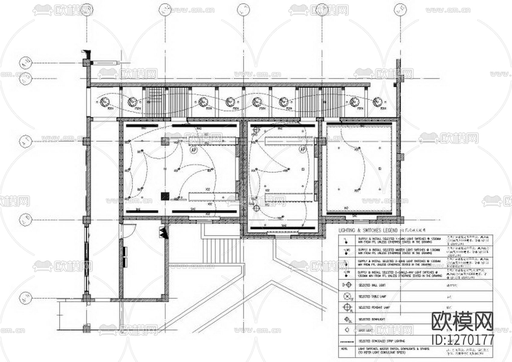黄山悦榕庄度假酒店KTV会所cad施工图下载（渲染图3）