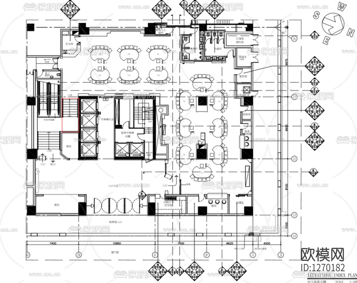 兰桂坊娱乐场项目效果图cad施工图下载（渲染图3）
