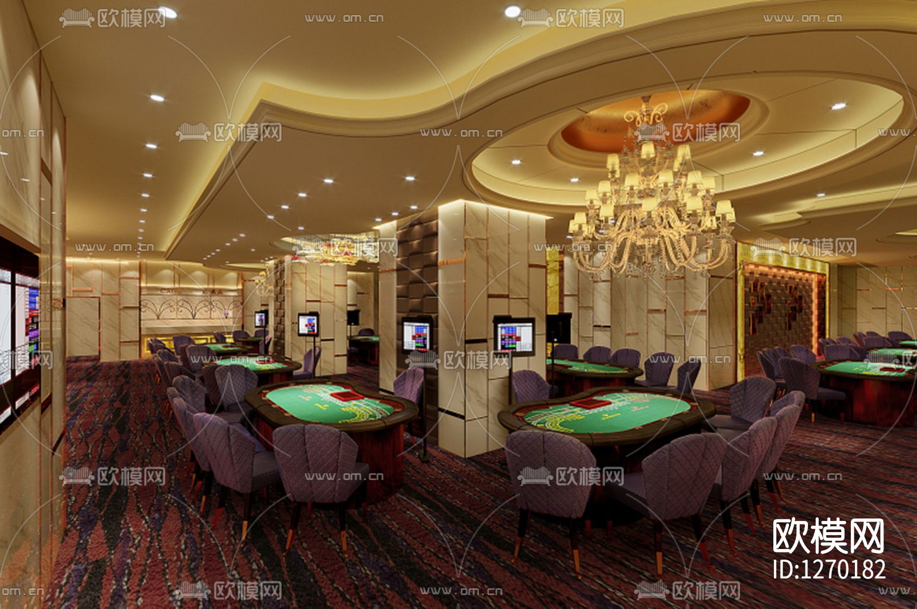 兰桂坊娱乐场项目效果图cad施工图下载（渲染图5）