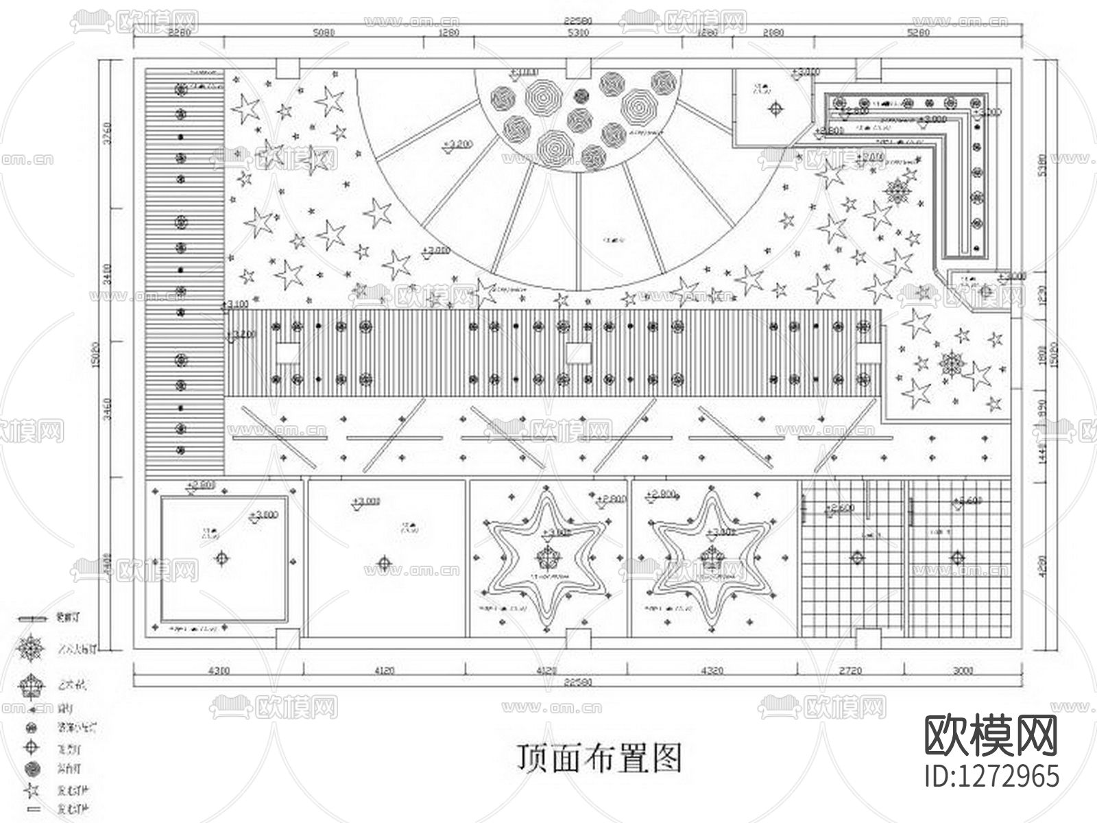 现代酒吧cad施工图下载（渲染图3）
