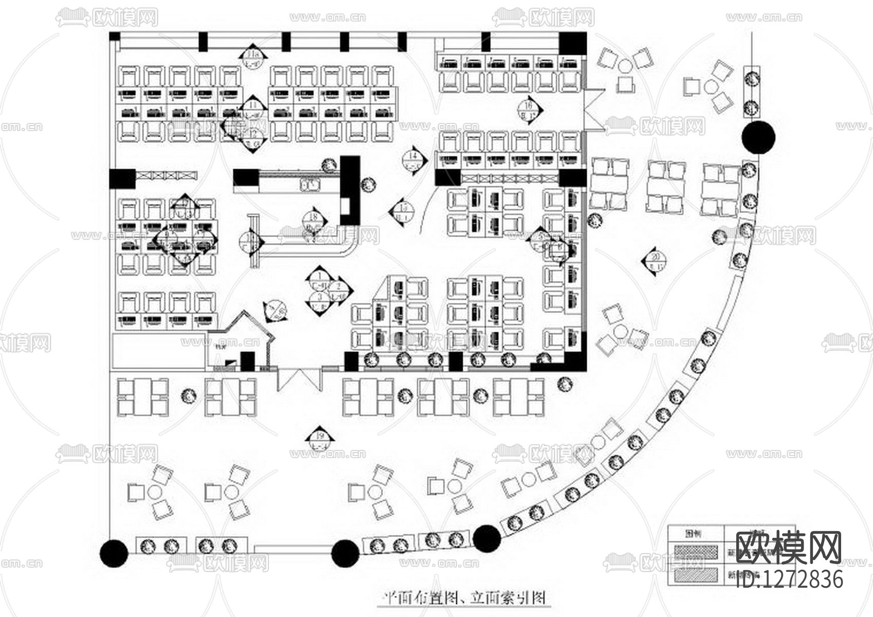 工业风网咖cad施工图