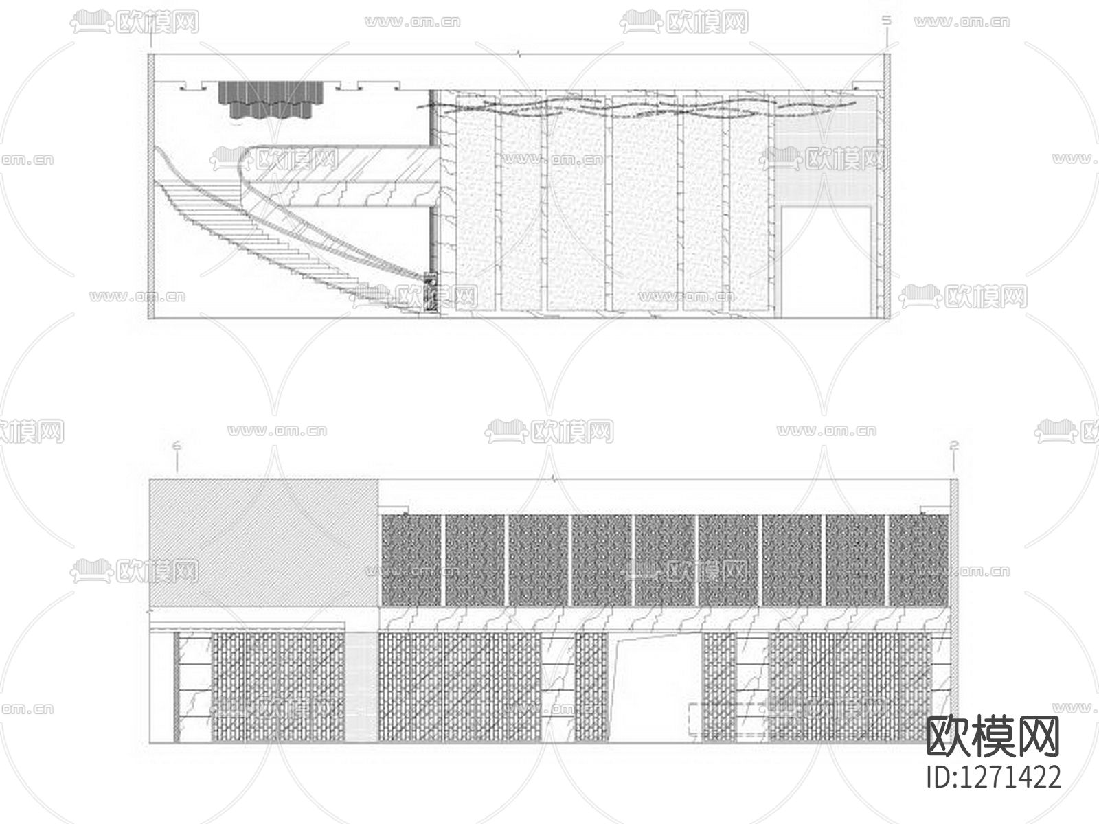 重庆大学十九层大楼cad施工图