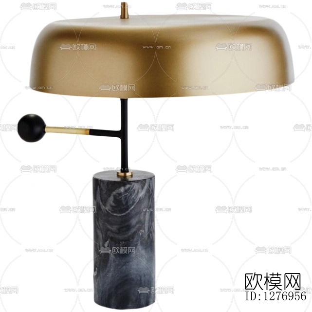 现代简约创意帽子台灯下载