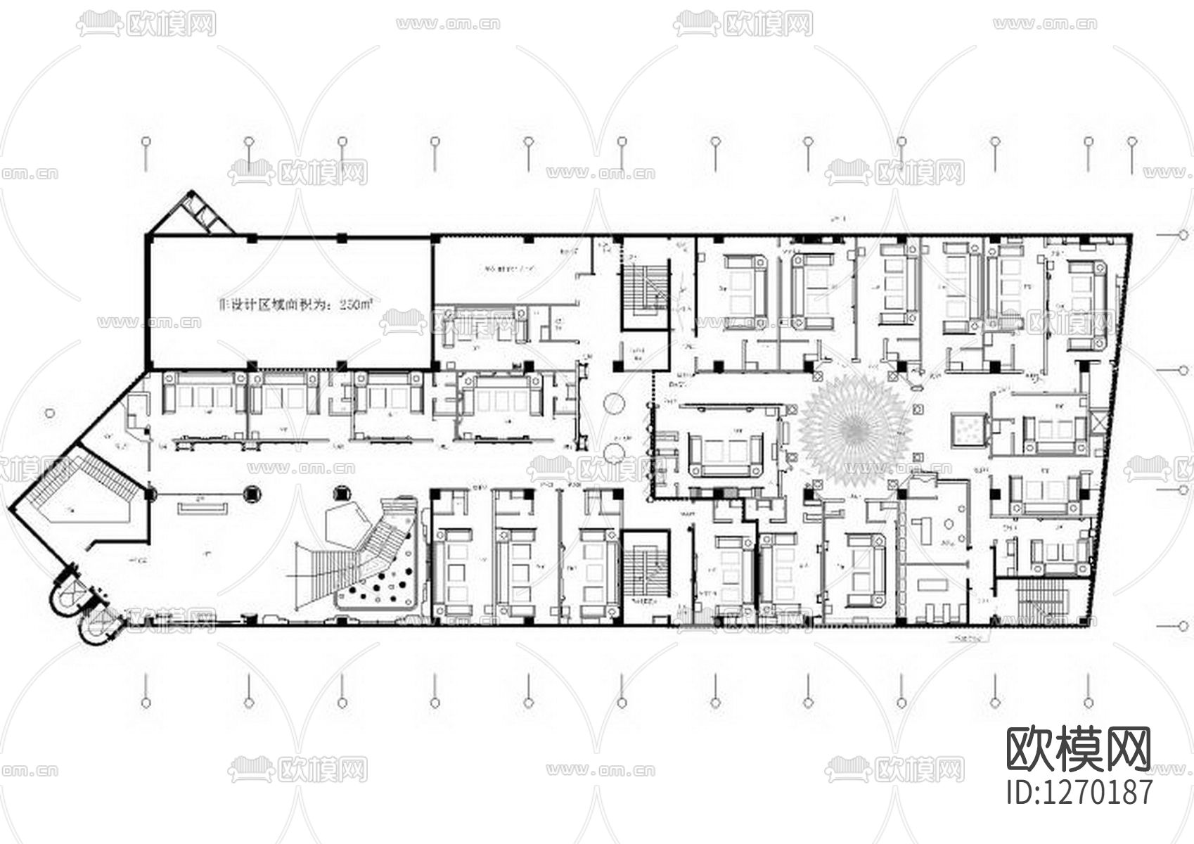 冠发夜总会室内效果图cad施工图下载（渲染图3）
