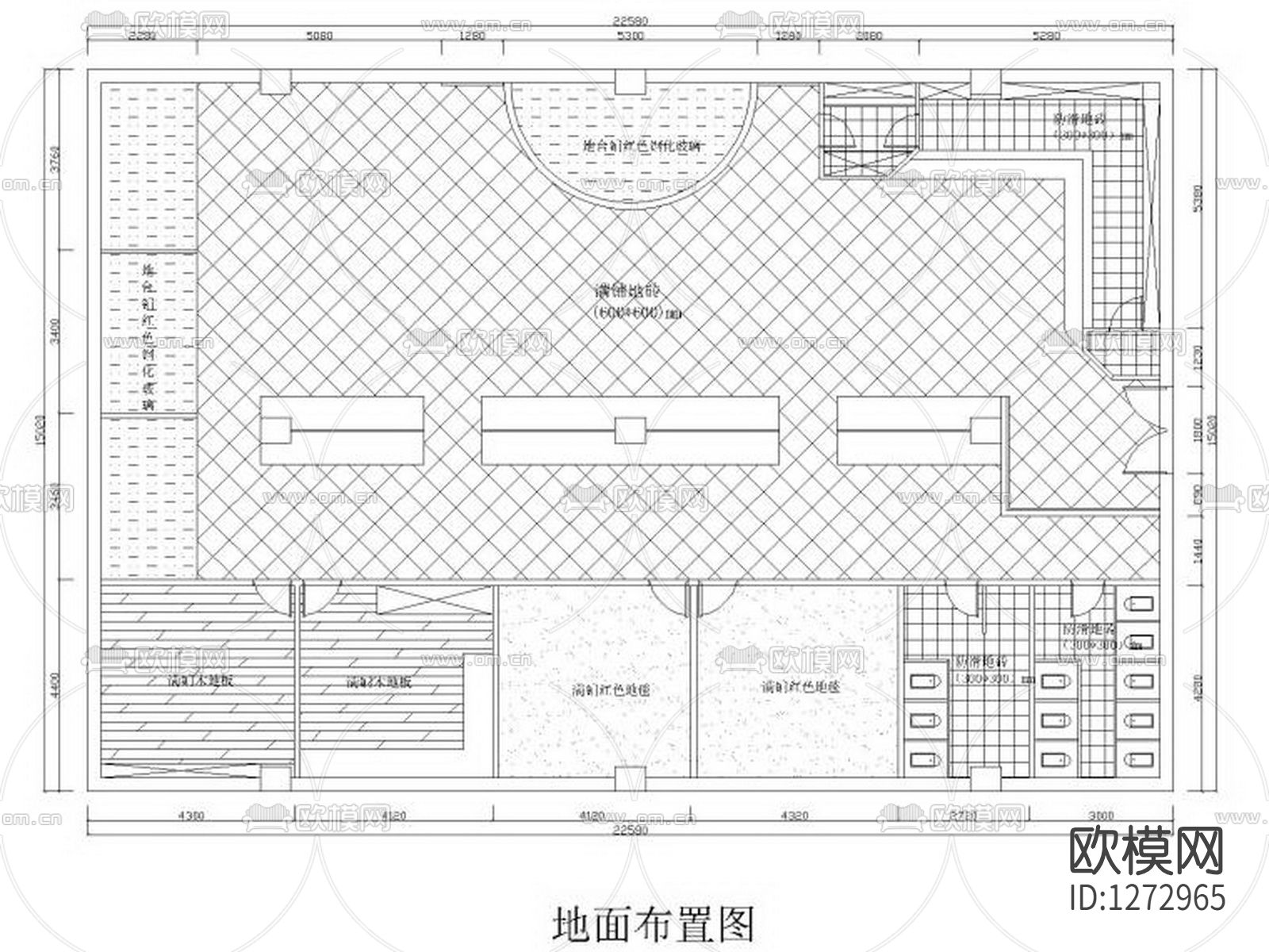 现代酒吧cad施工图下载（渲染图2）