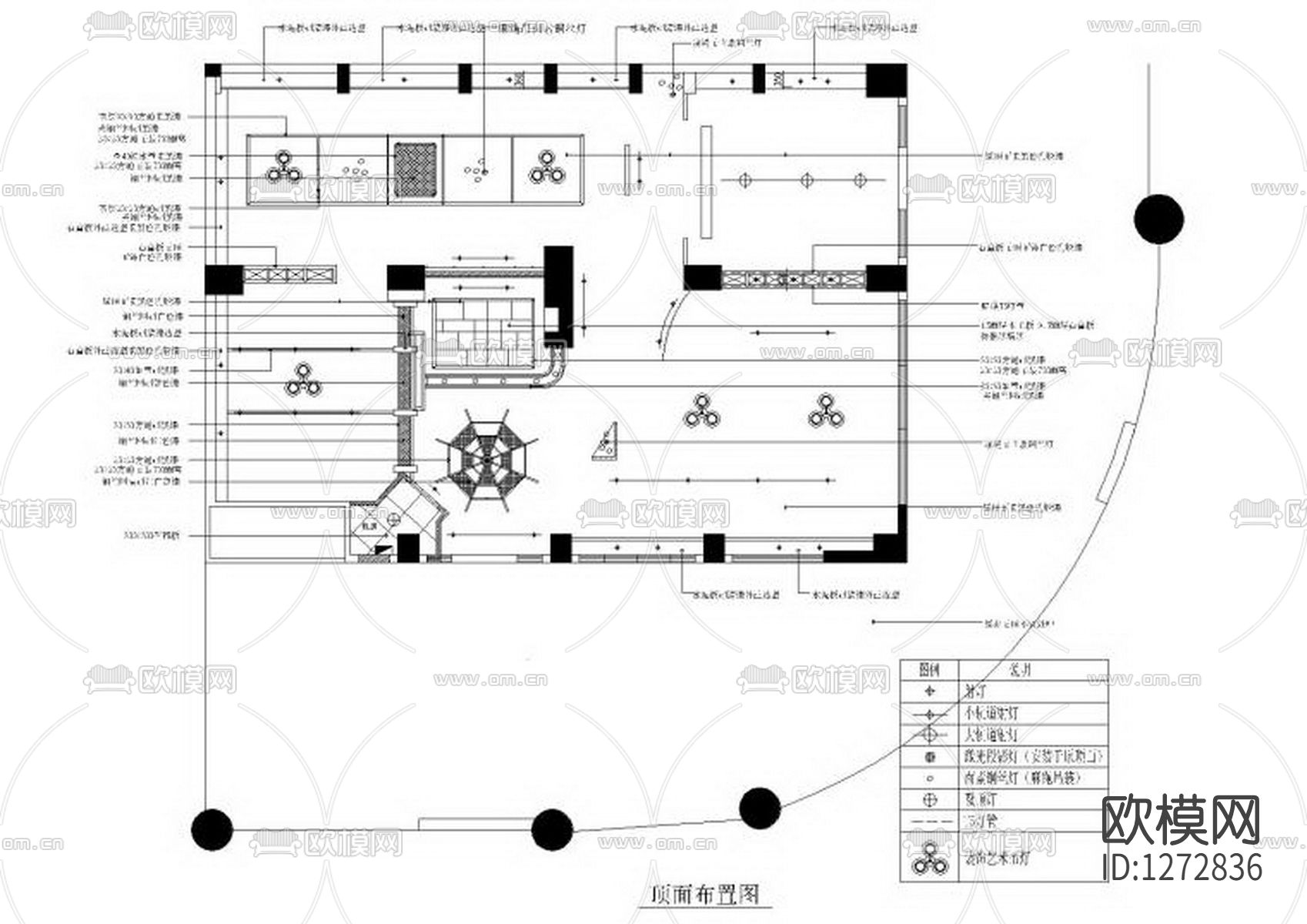 工业风网咖cad施工图