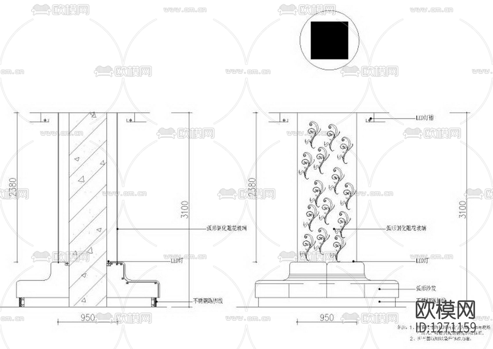 KTV会所cad施工图下载（渲染图8）