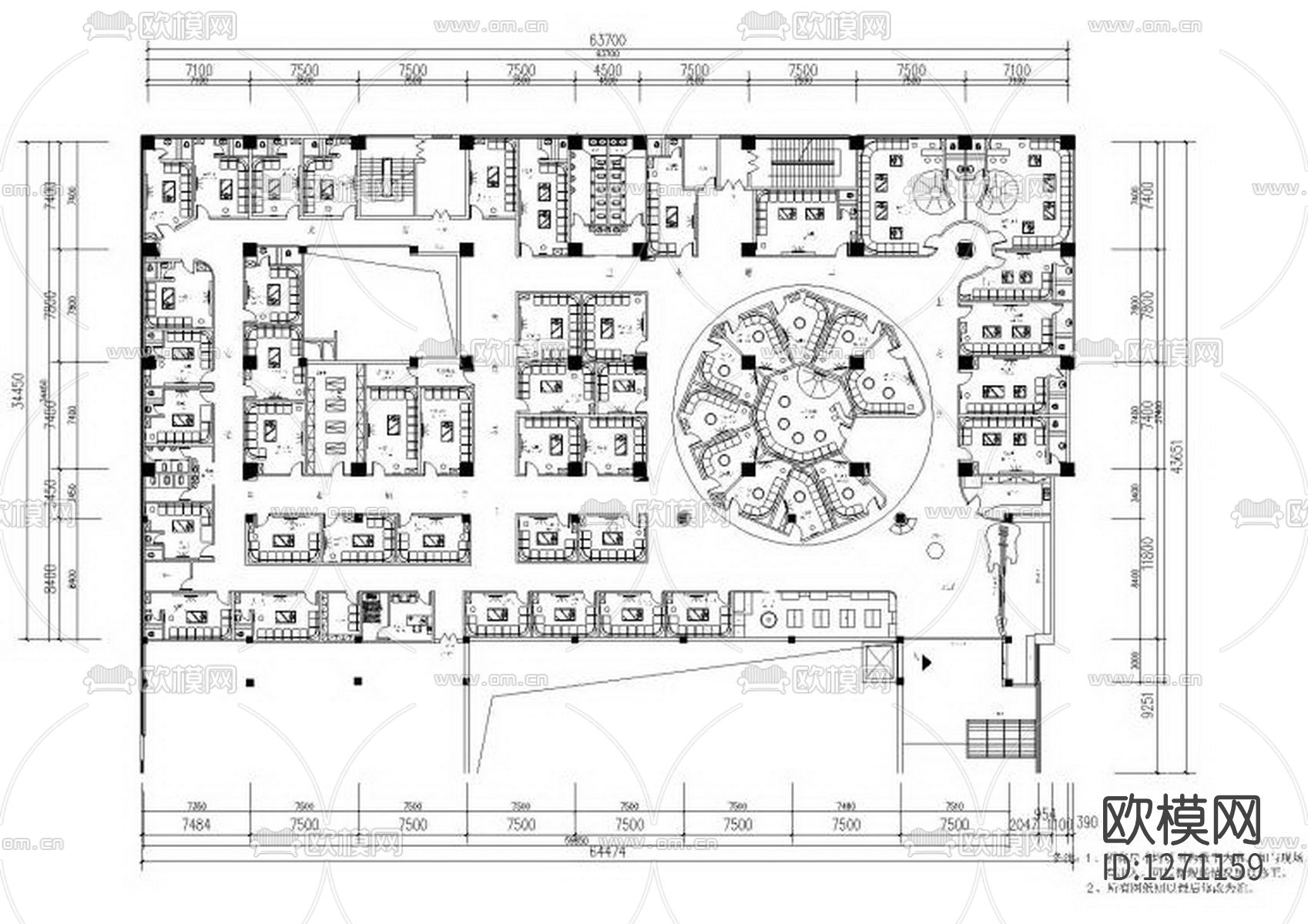 KTV会所cad施工图下载（渲染图1）