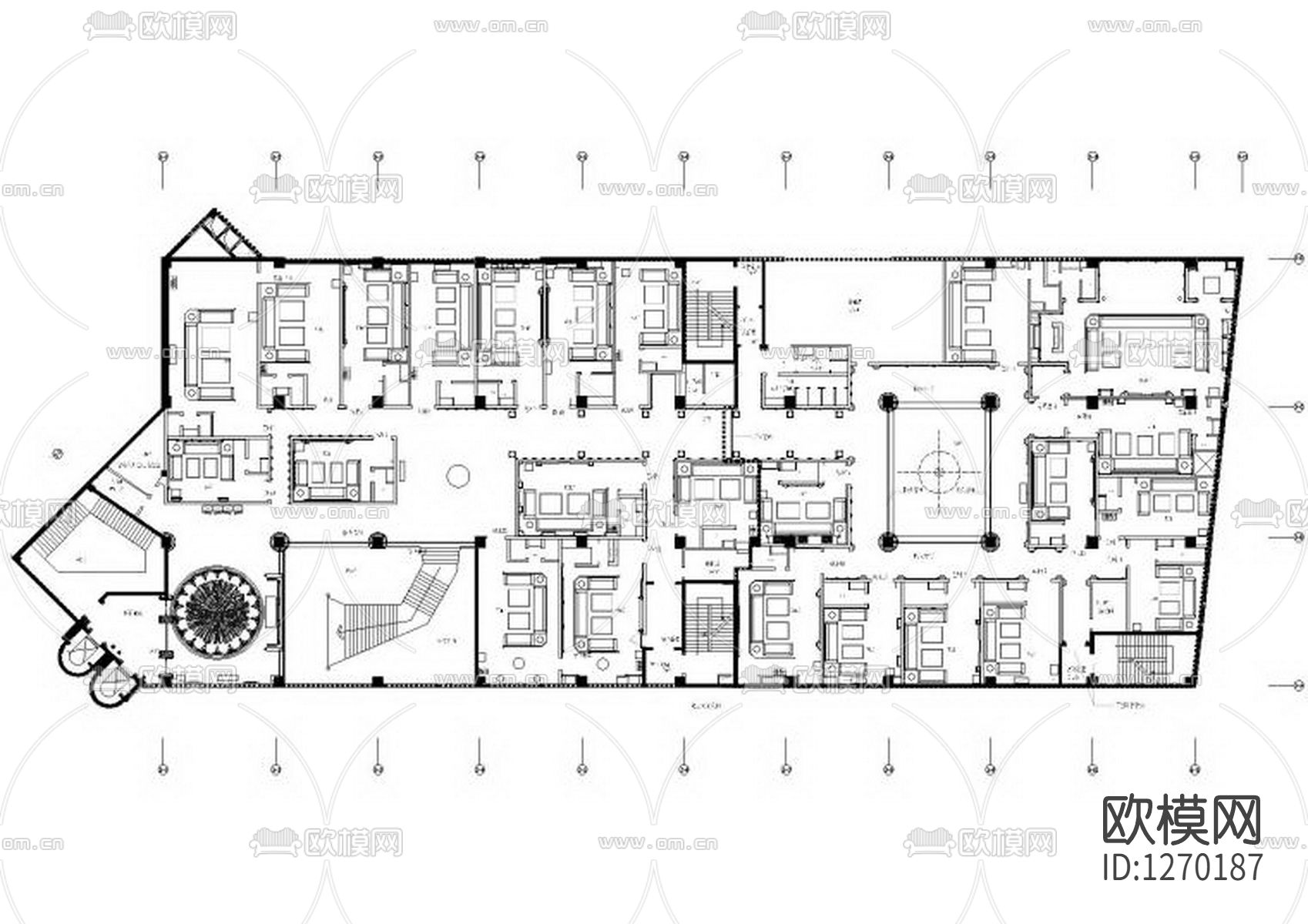冠发夜总会室内效果图cad施工图下载（渲染图1）