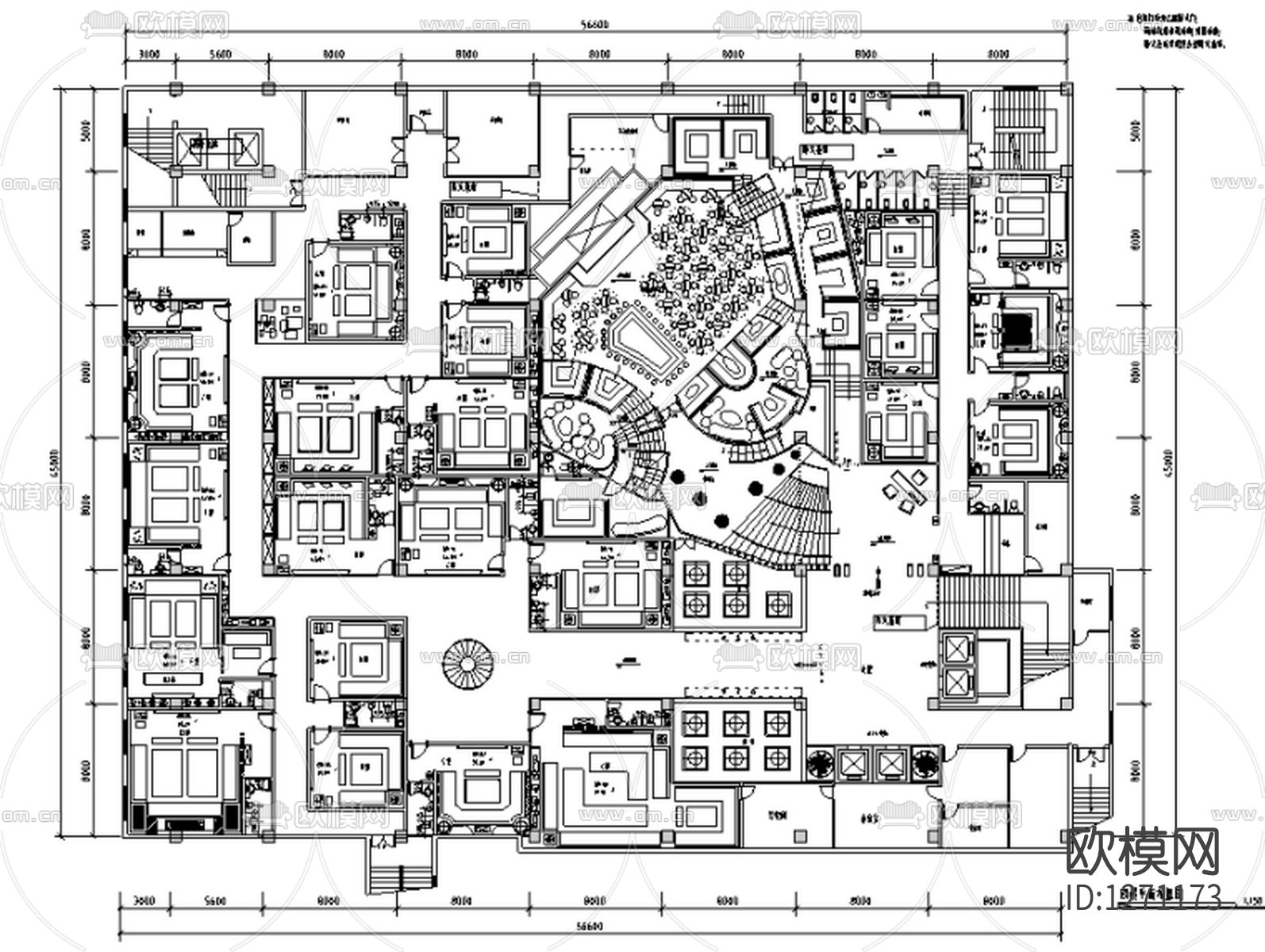 KTV会所cad施工图下载（渲染图2）