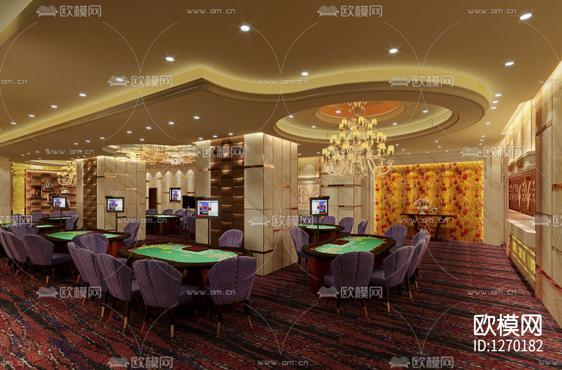 兰桂坊娱乐场项目效果图cad施工图下载（渲染图2）