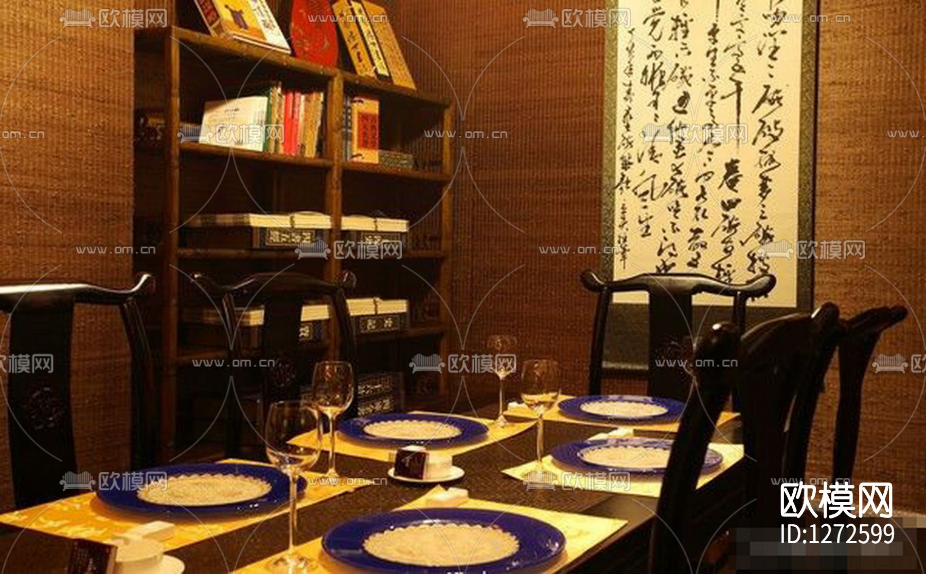 茶楼装饰设计cad施工图下载（渲染图8）