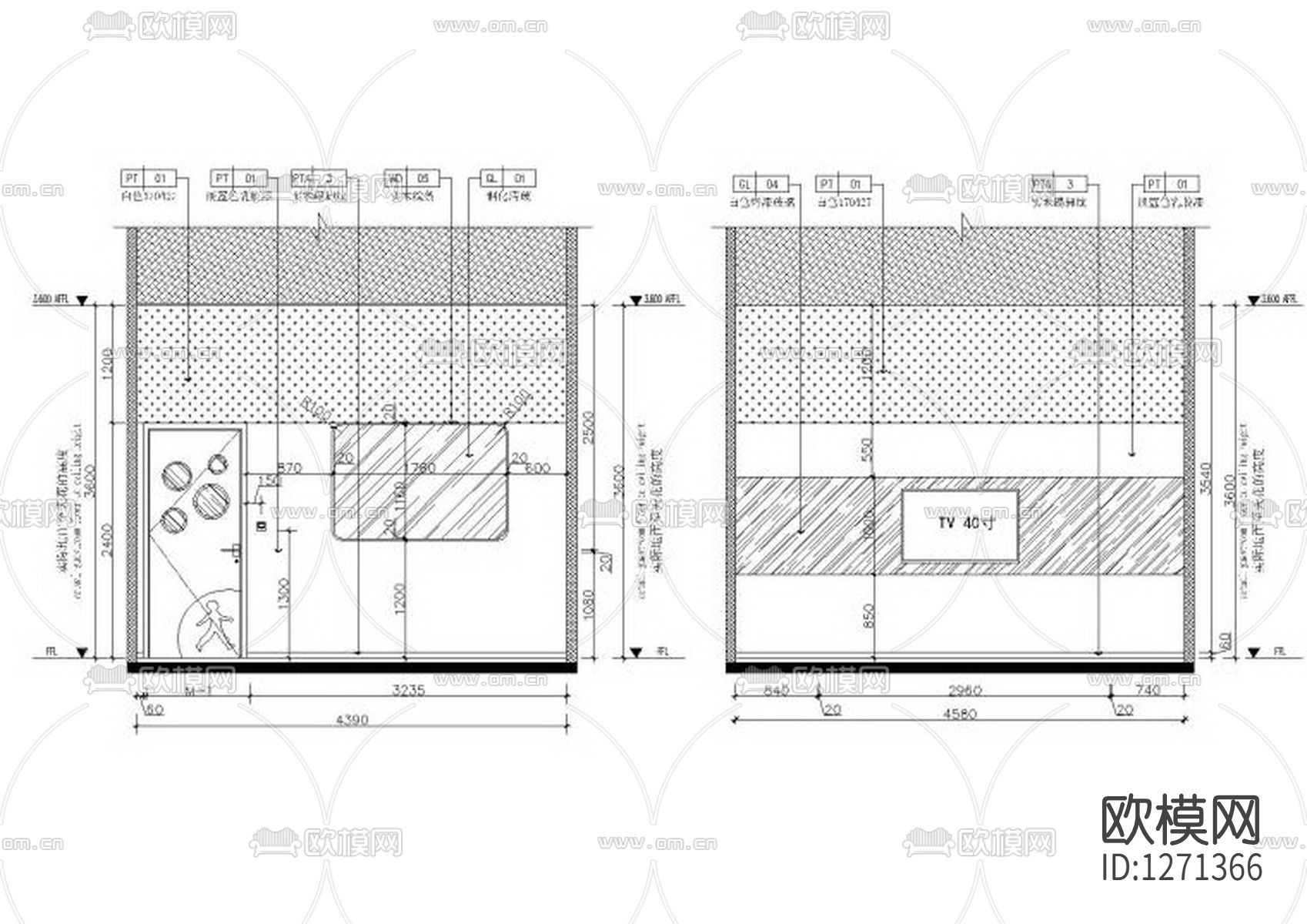 培训中心cad施工图下载（渲染图9）