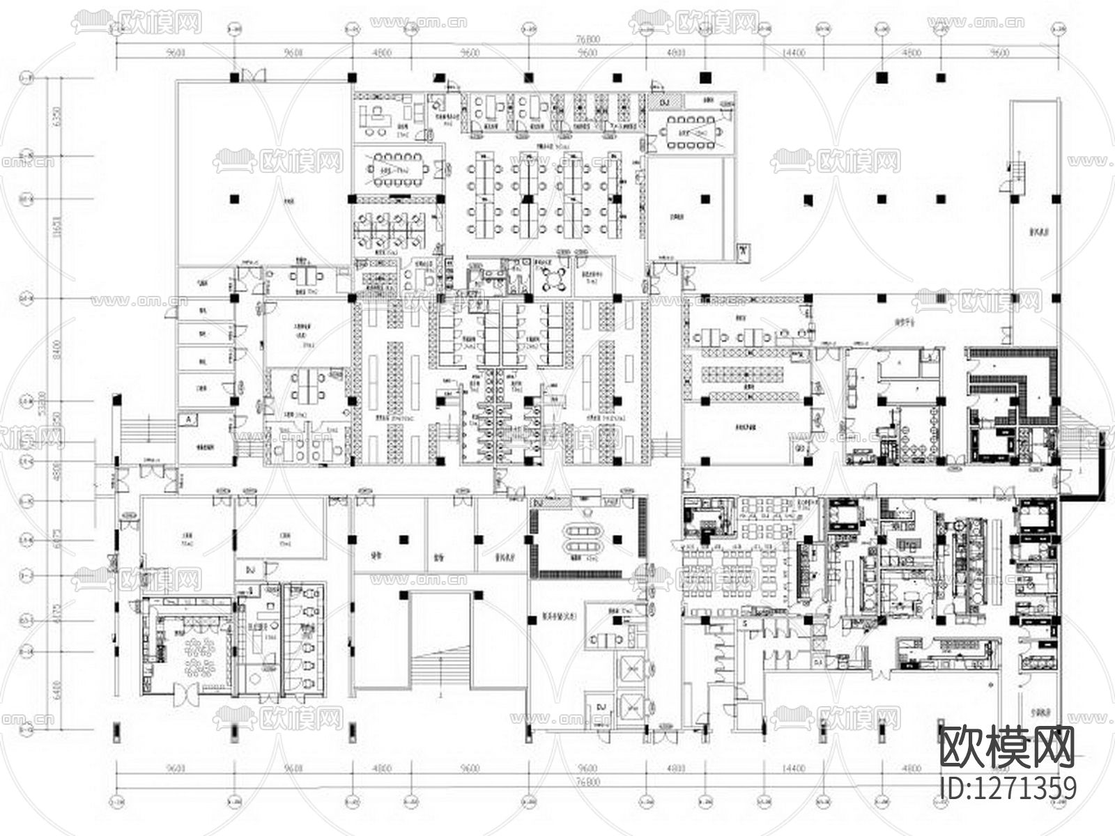 华润大学后勤区cad施工图