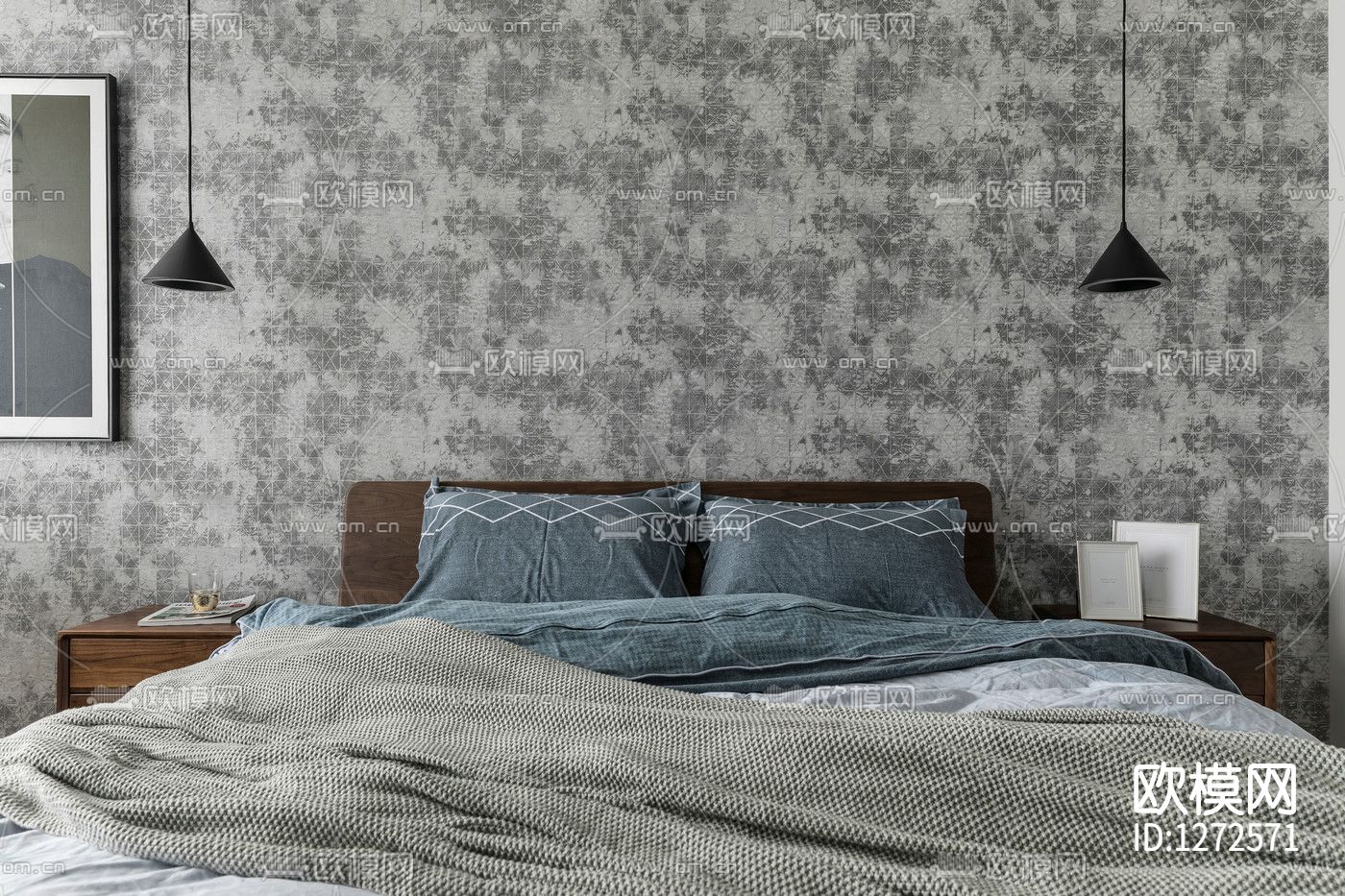 北欧住宅cad施工图下载（渲染图9）