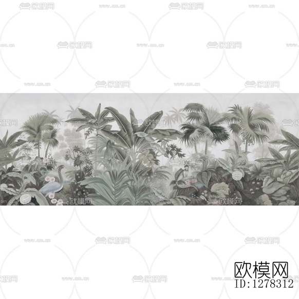 现代绿植装饰画下载