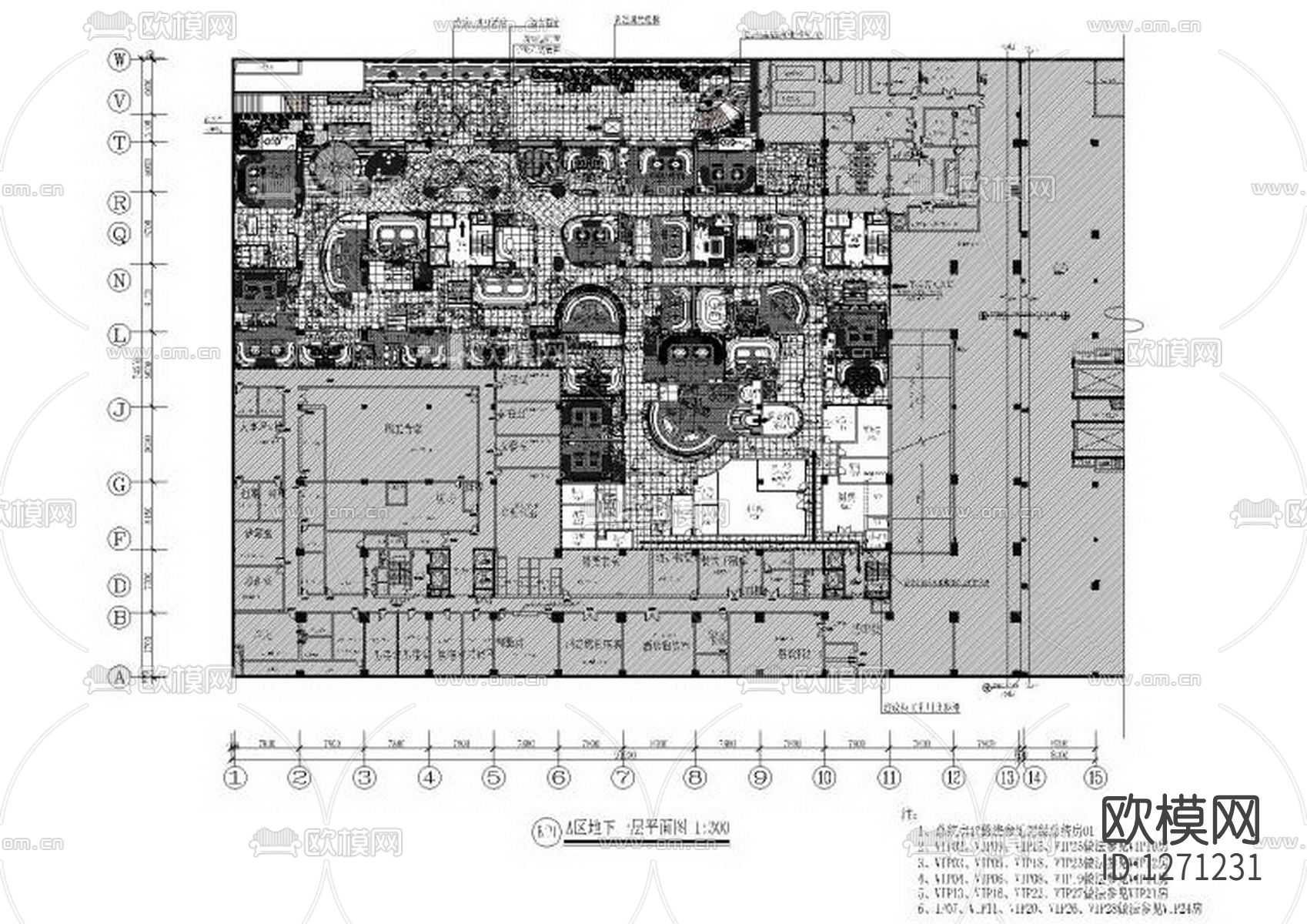 酒店夜总会cad施工图下载（渲染图4）