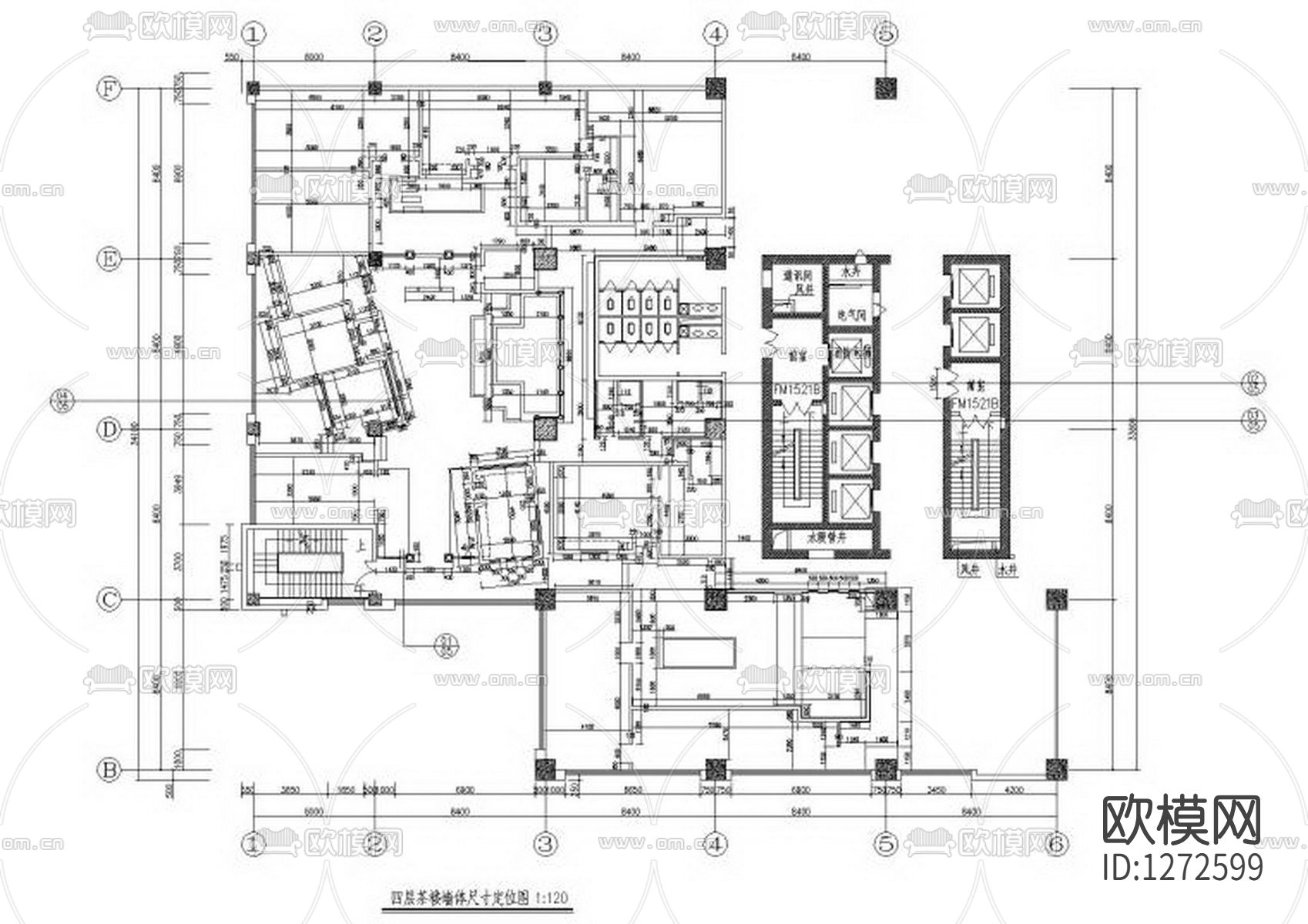 茶楼装饰设计cad施工图下载（渲染图3）