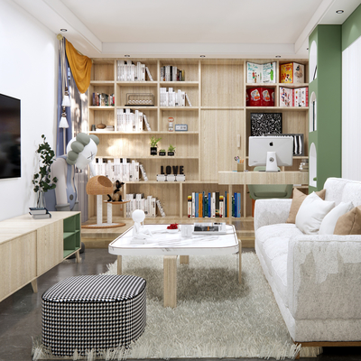  北欧公寓su模型 