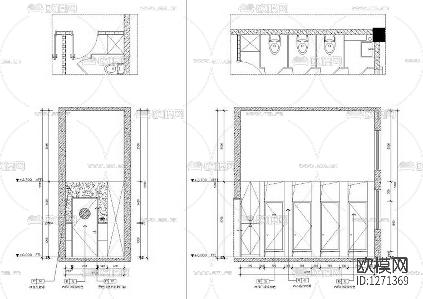 英语培训中心cad施工图下载（渲染图5）